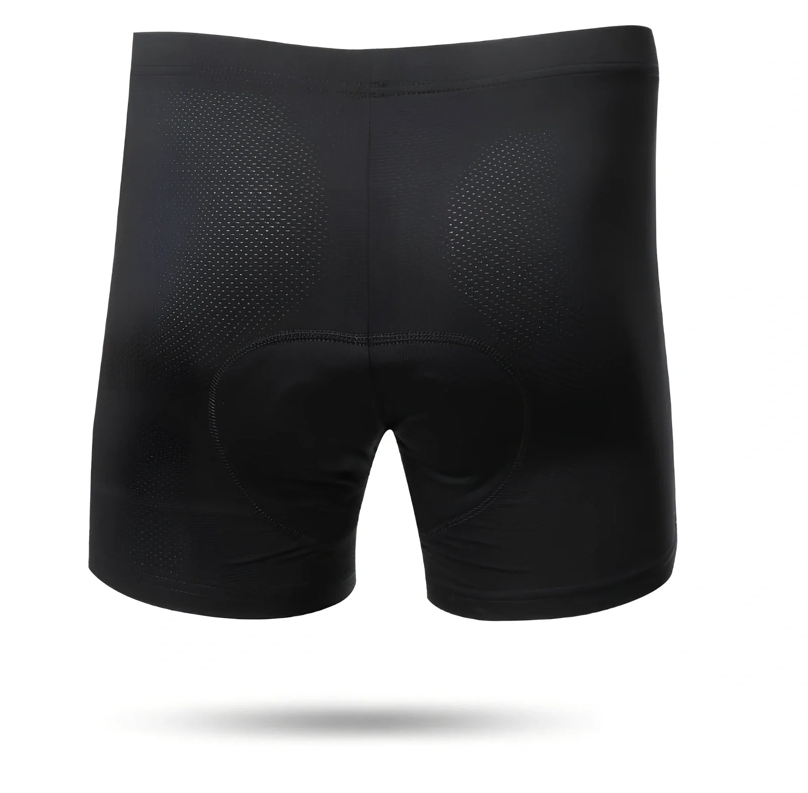 Black sponge cushion riding panties for cycling, padded polyester fit for road and mountain bikes, sizes S-3XL