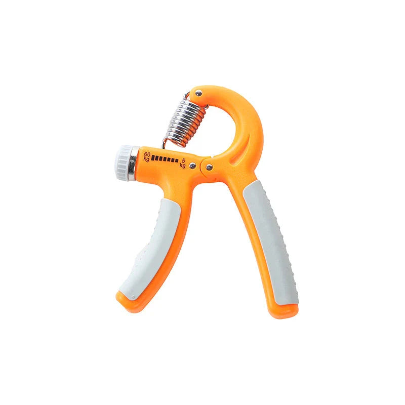 Adjustable hand grips 10-40kg in orange and black, perfect for strengthening hands, wrists, and forearms
