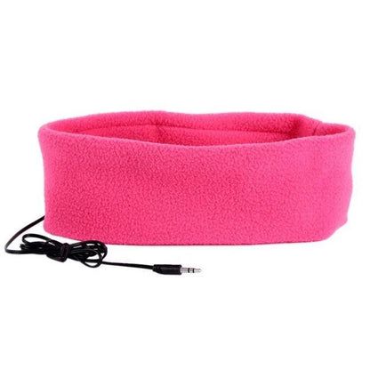Cozy sleep headphones with soft headband and built-in speakers for comfortable, noise-free listening while sleeping