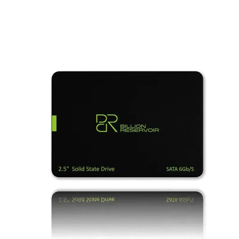 J11 2.5-inch SATA3 solid-state drive with black plastic housing, showing front connector.
