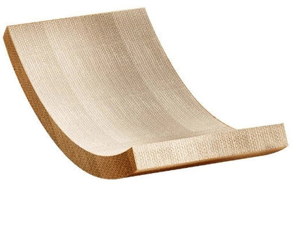 Durable sisal cat scratch board with integrated nest, perfect for protecting furniture and providing comfort for your cat