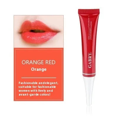 Vermilion lip gloss in five waterproof shades: pink, orange red, bright rose red, rose red, seashell