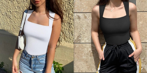 Square neck sleeveless slim fit jumpsuit in various colours for summer wear