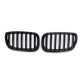 Bright black ABS plastic grille modification kit for BMW X5E 53 front styling