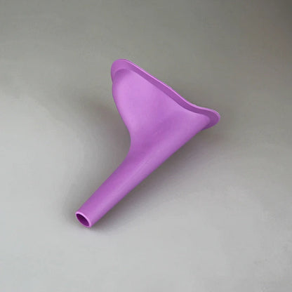 Ladies Standing Urinal in purple, portable and hygienic solution for women