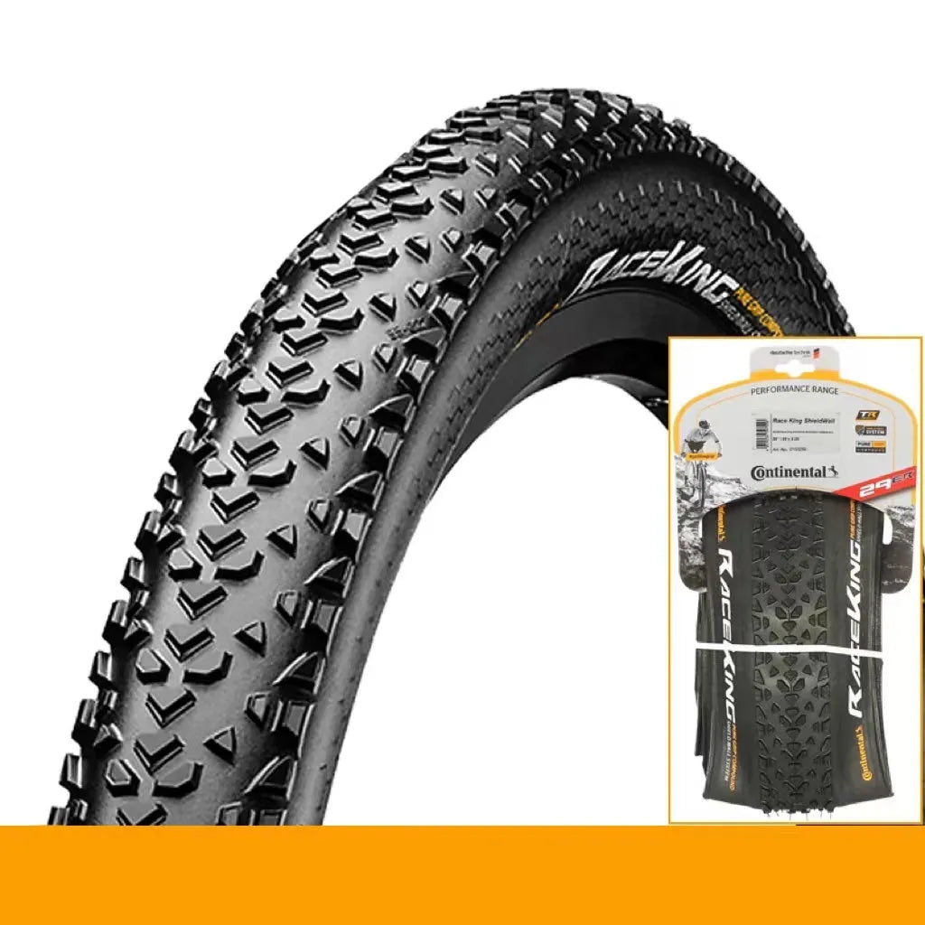 Mountain bike folding outer tyre shown in yellow, with size markings for 27.5x2.2 visible.