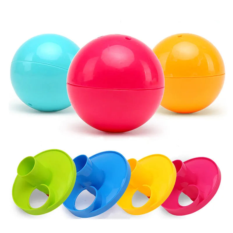 Puzzle rolling ball baby toy 17x18x40.5cm in as-shown colour with music and stacking function