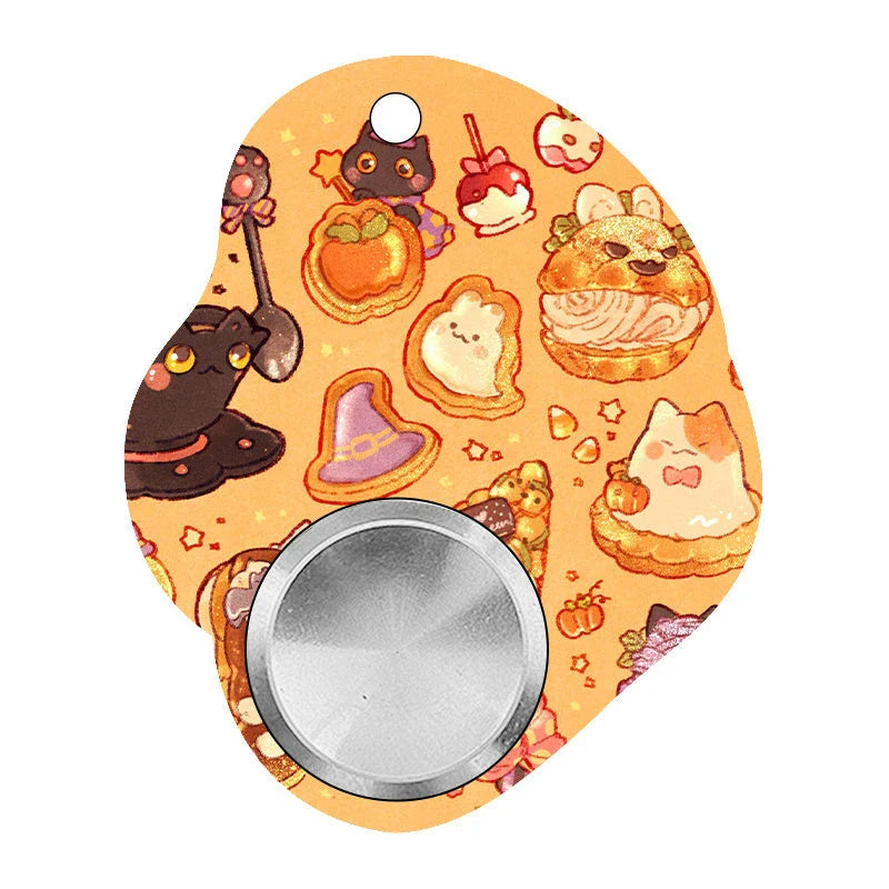 Original Puzzle Gyro Fidget Spinner Keychain for stress relief and focus improvement