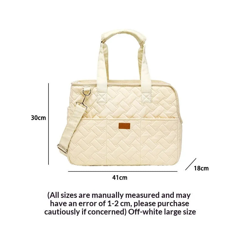 Handy lightweight canvas cat pet crossbody bag in beige, crossbody strap, large size