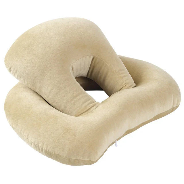 Plush U-shaped travel neck pillow in various colors for ultimate comfort and support