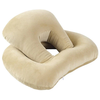 Plush U-shaped travel neck pillow in various colors for ultimate comfort and support