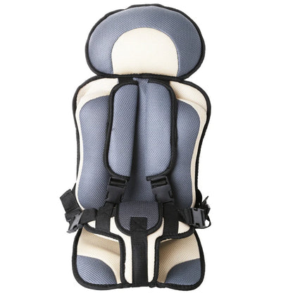 Portable baby safety seat mat with adjustable safety belt for car strollers
