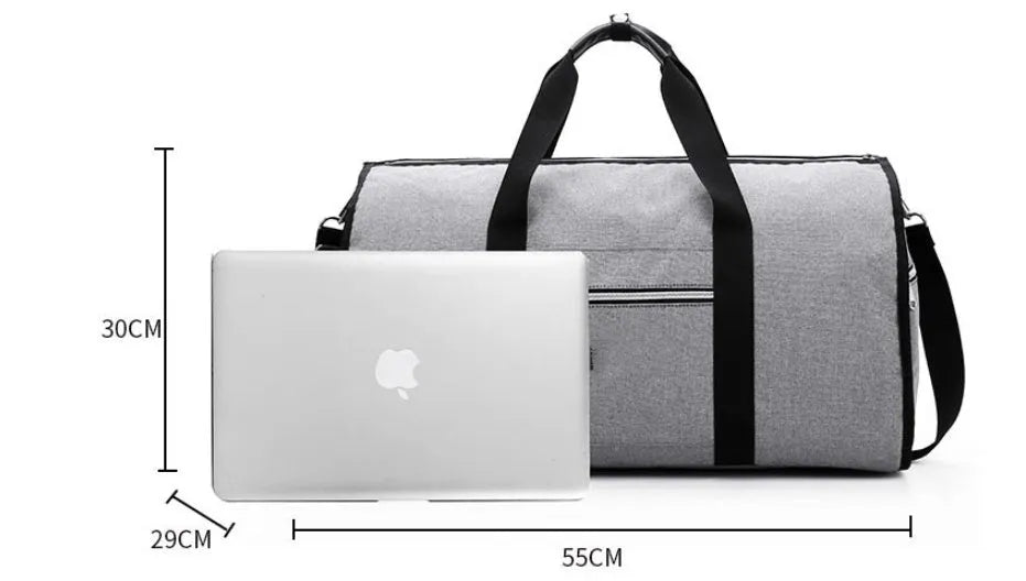 Medium cylinder travel bag in Oxford cloth with 36-55 litre capacity and internal zipper pocket