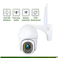 CAMHI ISCEE2 2.5-inch 1080P outdoor WiFi security camera with night vision mounted on a white wall