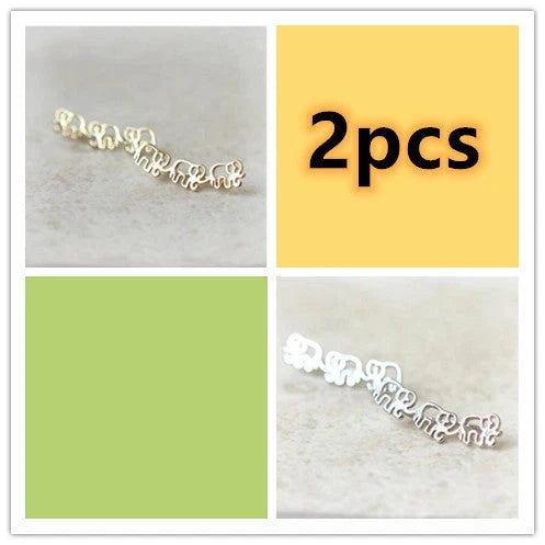 Daisies stud earrings in gold and silver, lightweight and durable alloy construction