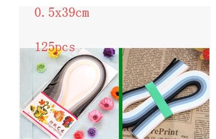 Gradient slip coloured star origami paper set with vibrant hues for DIY crafts