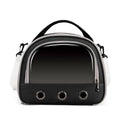 Portable foldable one-shoulder bird bag for small pets in black, green, and pink, small and large sizes