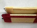 Foldable cat scratcher board in beige made with natural white sisal rope and E1 high-density board, size 50x23x2.5cm