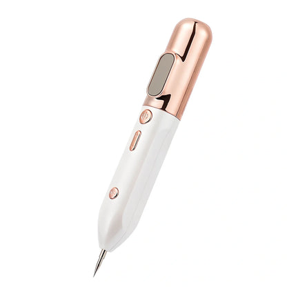 Silver grey Blue Light Acne Beauty Instrument pen with needles, USB, and 5ml cooling gel for spot removal