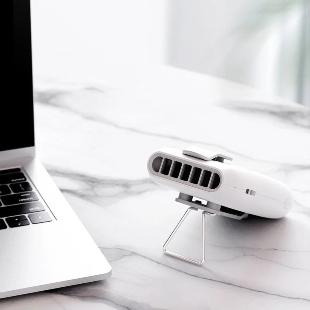 USB charging lazy sports fan in green, white, and pink