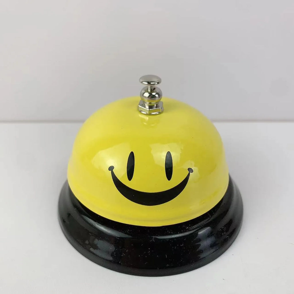 Iron hand bell for classrooms or restaurants in a choice of colours including red, green, and blue