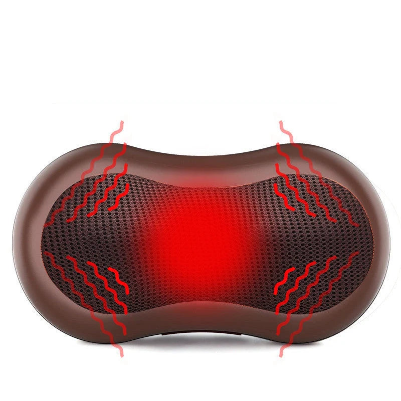 Massager Pillow with multiple head options for customised muscle relief