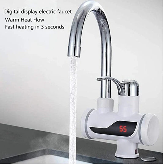 Electric instant water heater tap with adjustable temperature settings