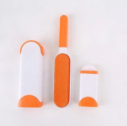 Reusable pet hair remover with self-cleaning base in multiple colours