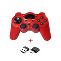 Multi-platform wireless game controller with ergonomic design shown in available colour options