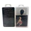 X9 single ear Bluetooth wireless headset in black or white, showing compact earplug design.