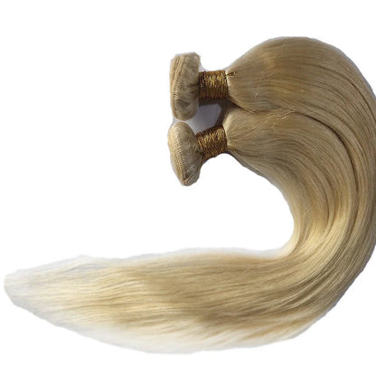 Xu Chang human hair straight wig with neat inclined bangs in various lengths from 10 to 30 inches