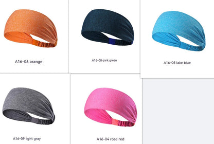 Quick-drying antiperspirant yoga hair band for women in various colours