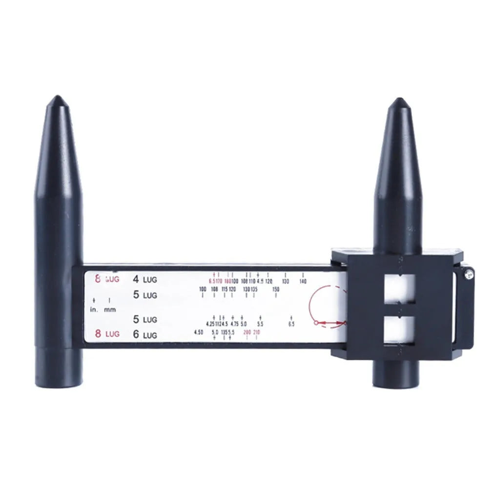 Electronic digital caliper hole distance measuring tool with 180mm range for wheel hub modifications