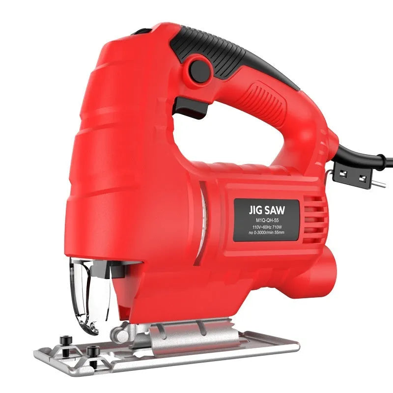 55 type electric scroll saw hand-carrying multifunctional woodworking saw with 10 blades and plastic box