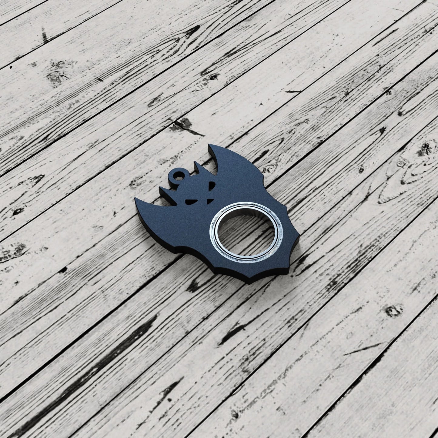 Halloween Bat Demon Ghost Fidget Spinner Keychain for stress relief