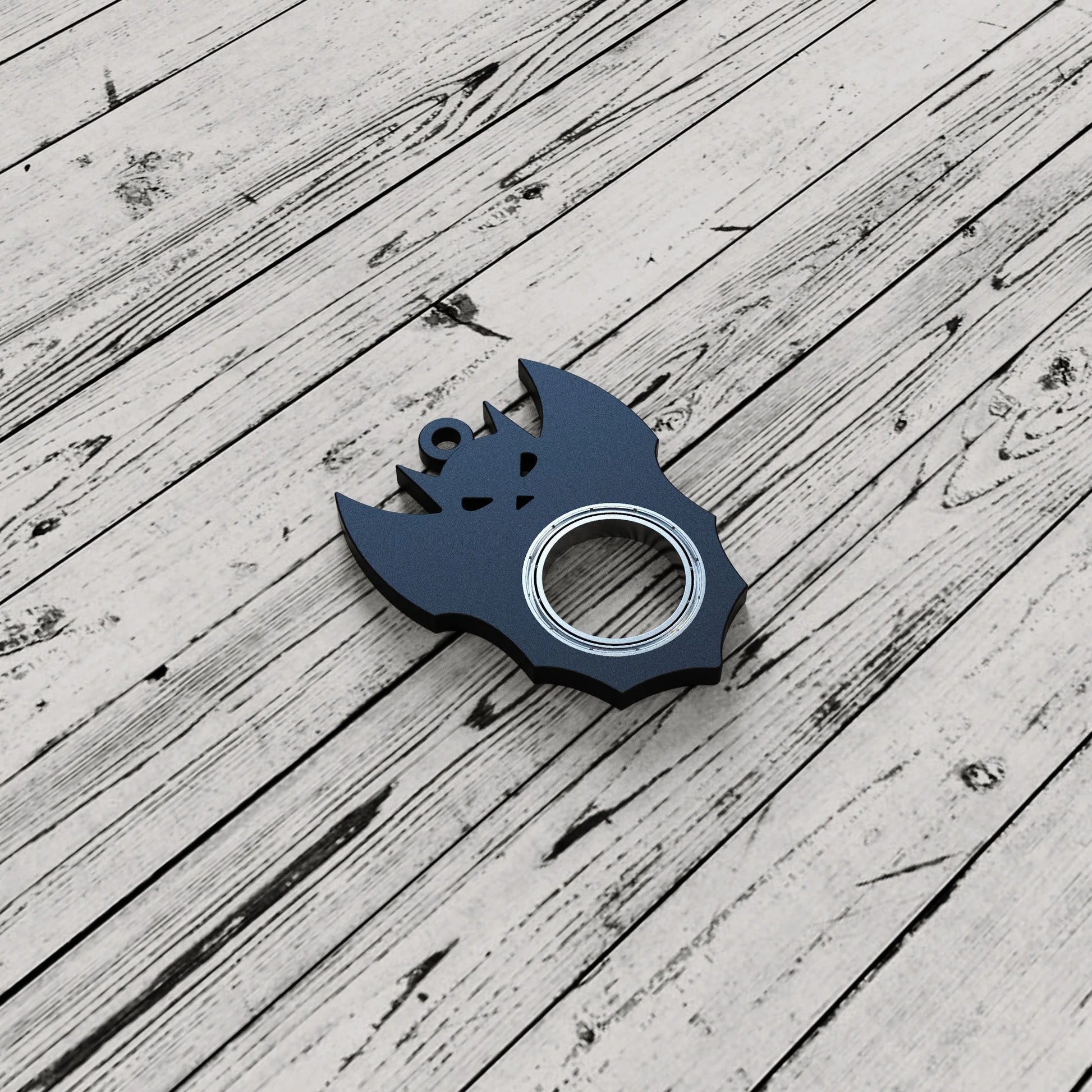 Halloween Bat Demon Ghost Fidget Spinner Keychain for stress relief