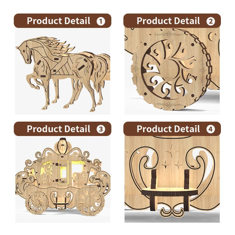 Princess Amelia Carriage Modelling Puzzle Toy for creative and educational play