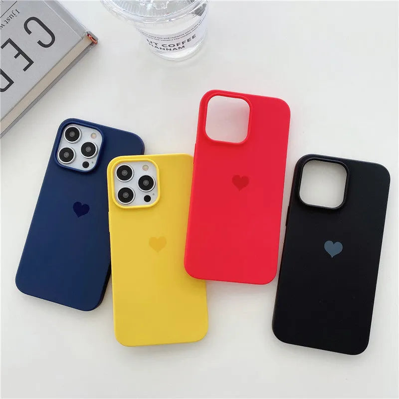 Little Love full inclusive frosted TPU phone case for iPhone in pink colour