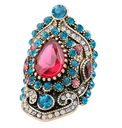 Bohemian style electroplated alloy jewelry set including earrings and necklaces