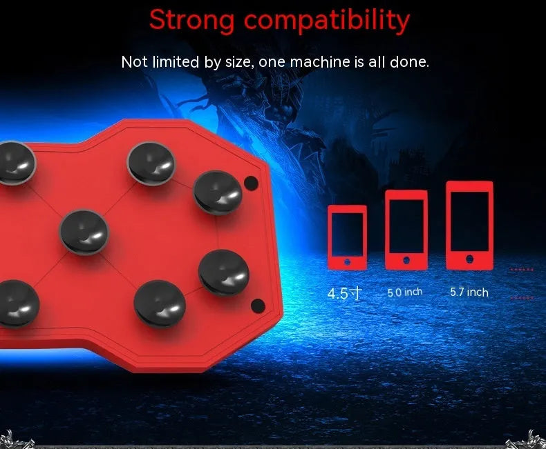 Portable cooling phone heat sink fan red colour 146mm with USB cable on white background