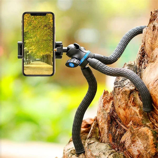 Flexible octopus tripod for Apple iPhone with 360-degree rotation