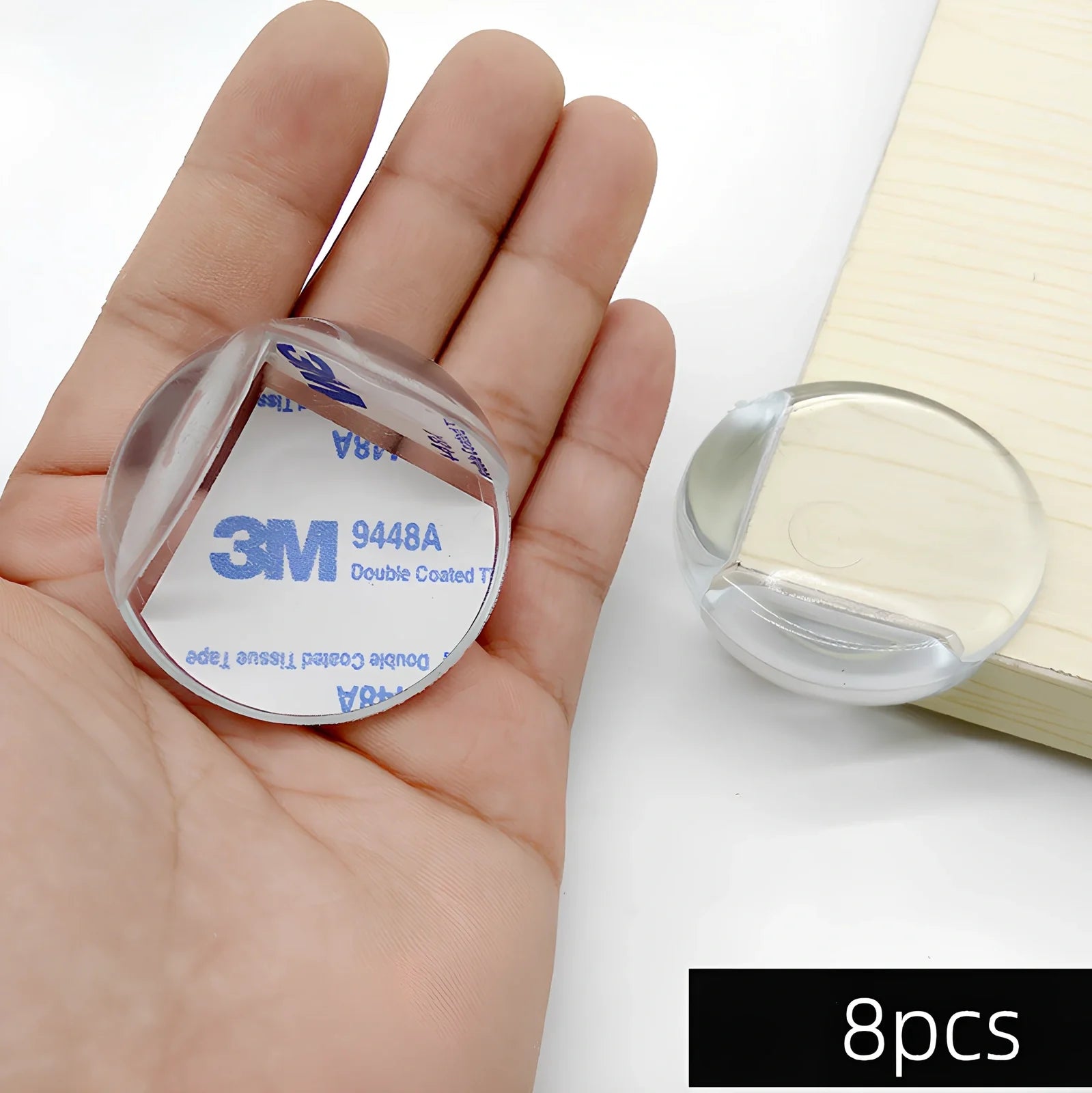 L-shaped baby silicone protective pad in soft PVC with 3M glue for table corner safety, thickened 2cm padding