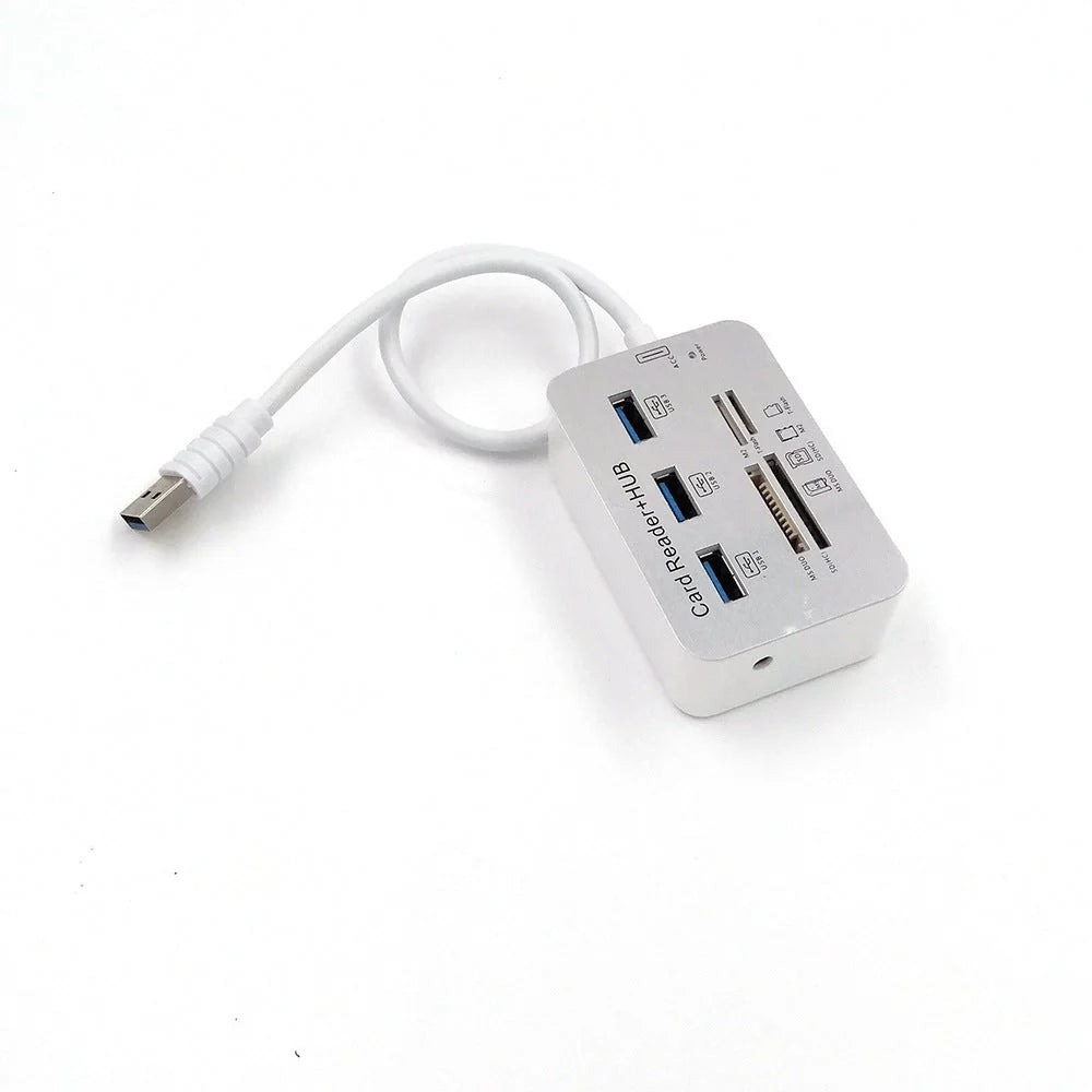 USB 3.0 Hub with LED indicator and compact design for high-speed data transfer