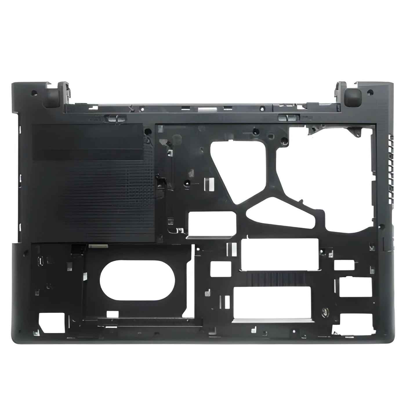 Lenovo G50 series laptop bottom case replacement part showing dimensions 43.5 x 30.5 x 5.8 cm