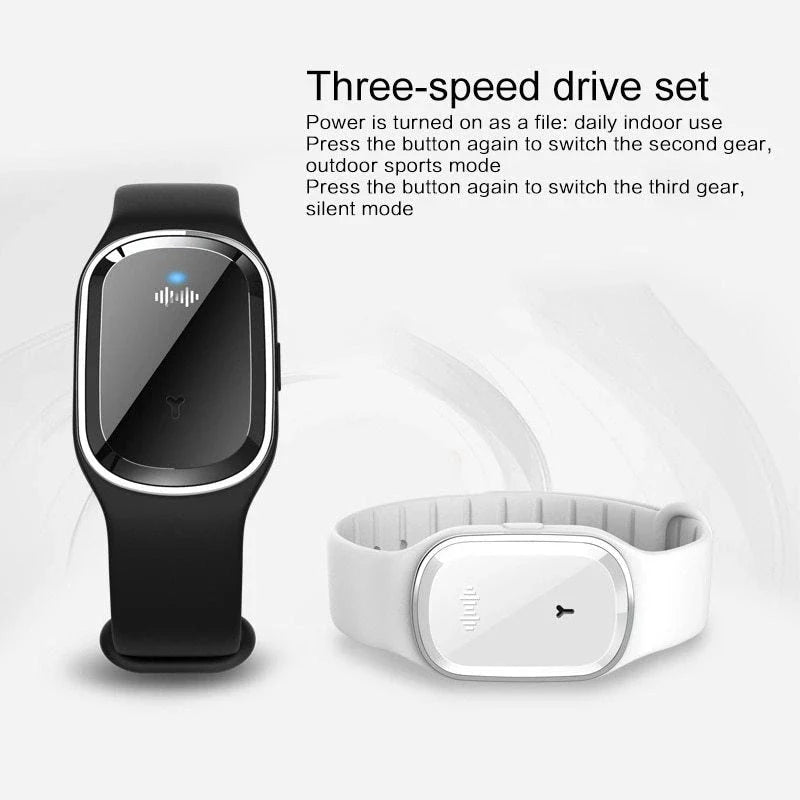 Ultrasonic mosquito repellent bracelet with waterproof, durable design for safe, eco-friendly outdoor protection