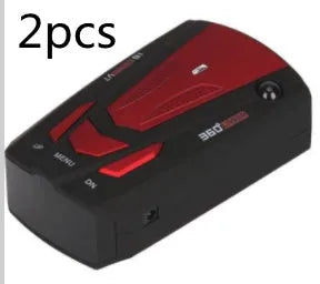 Electronic Dog V7 black vehicle radar detector with LED display and 360 degree scan