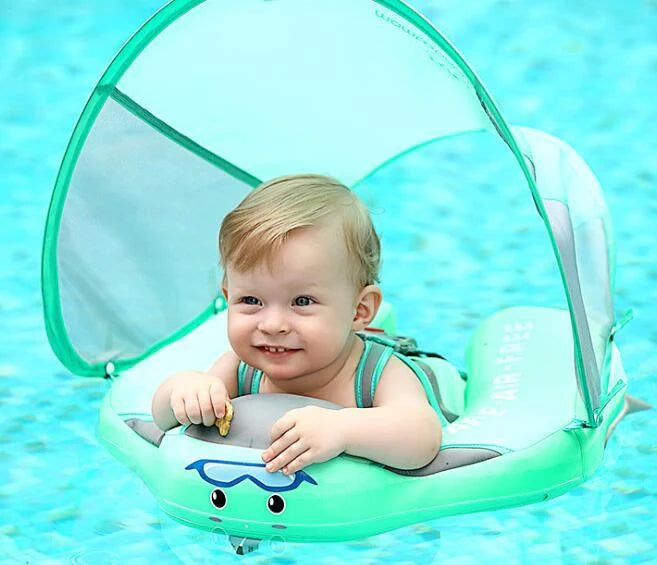 Baby swimming ring with 3D space layer fabric for safe and enjoyable water play