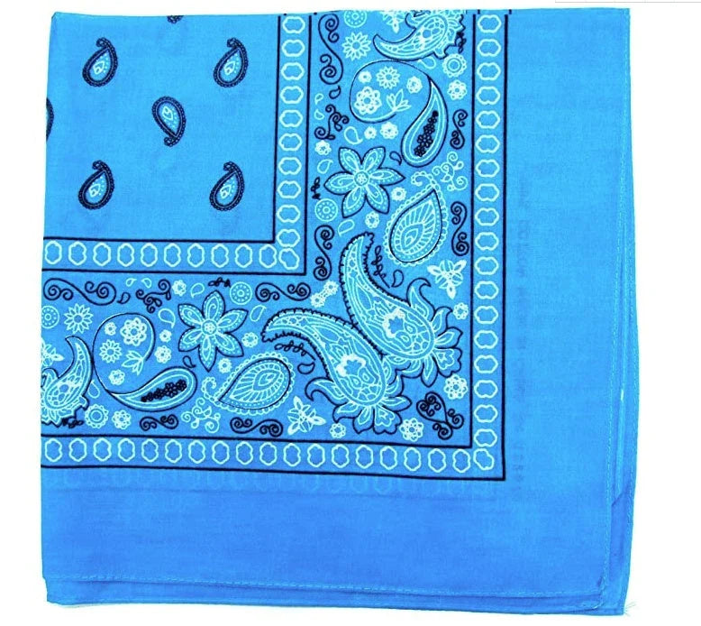 Cashew Flower Paisley Hip Hop Square Scarf in various colours