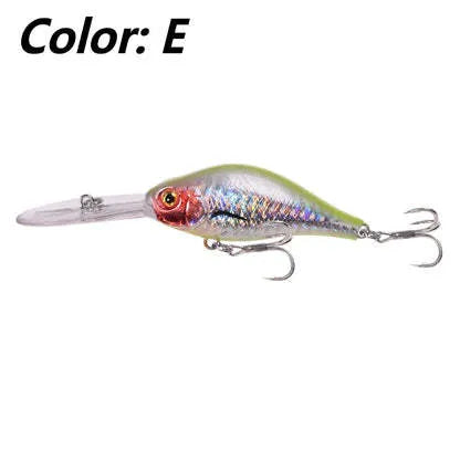 Floating Rock Little Fat Man deep diving mino fishing lure, 10.5cm long, shown in colour option A.