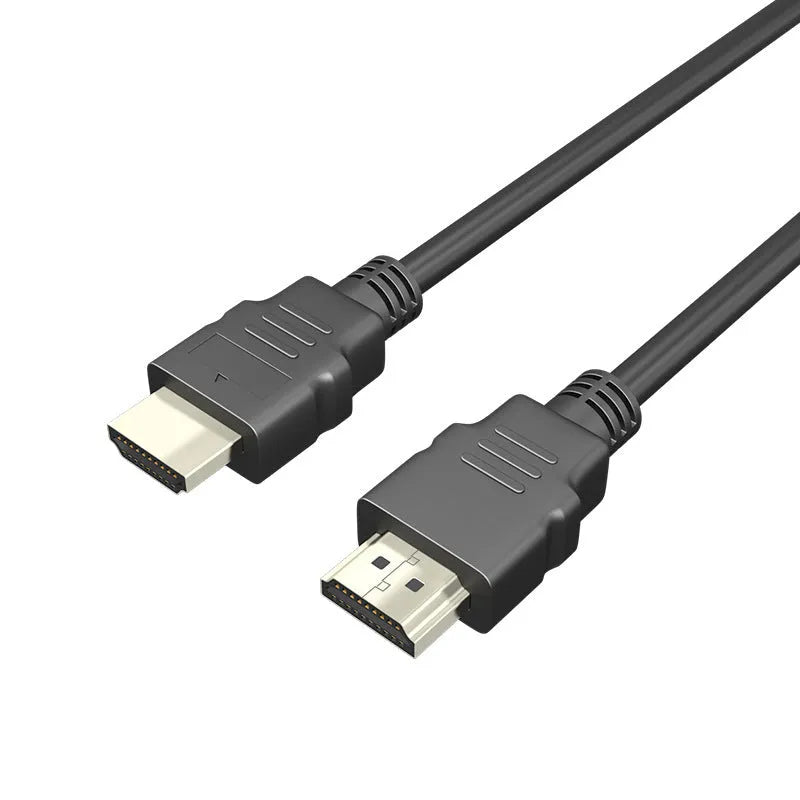 Black HDMI data cable for set-top box connections, showing connector detail.